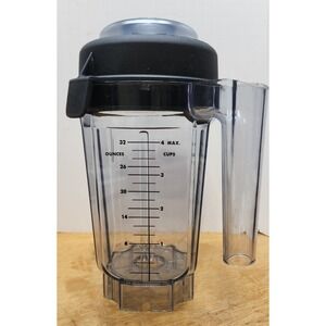 Vitamix 32oz 0.9L Blender Container Pitcher Shell with Lid No Blade Clear Black